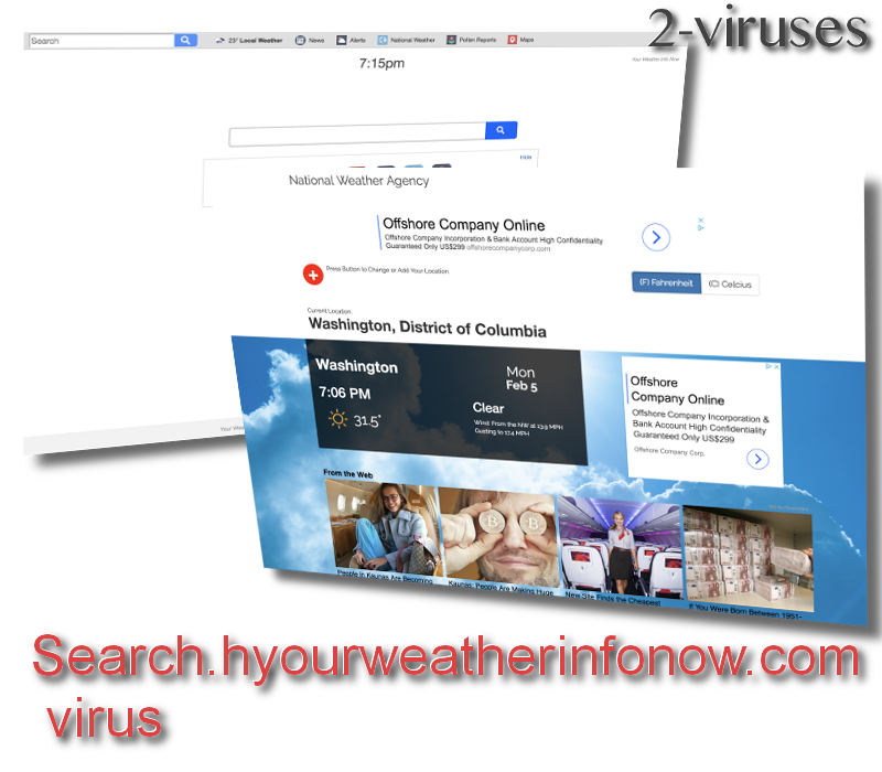 Search.hyourweatherinfonow.com virus remove