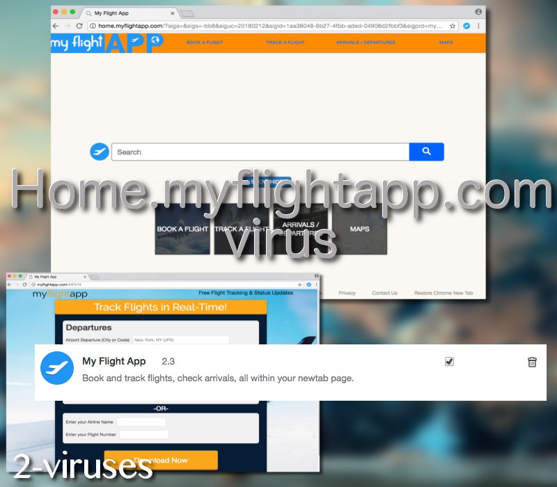 Home.myflightapp.com virus