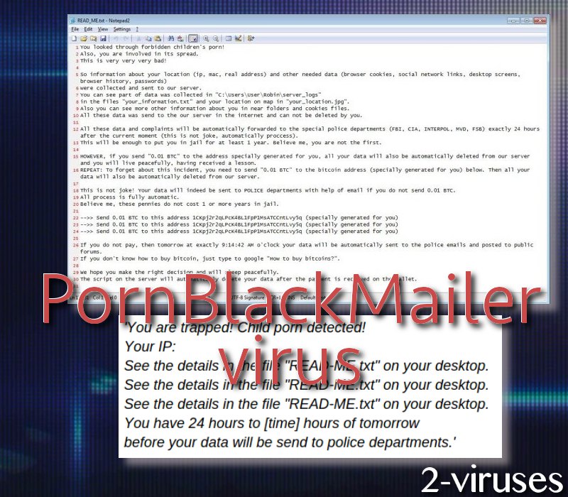 Pornblackmailer Virus How To Remove 2 Viruses Com - 