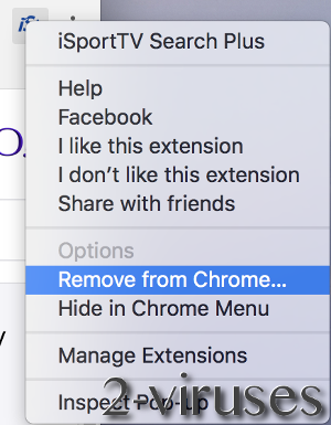 removing iSportTV Search Plus