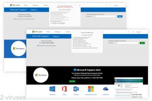 “Virus Alert from Microsoft” tech scam