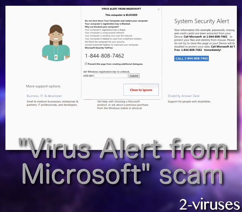 Virus Alert From Microsoft Tech Scam How To Remove Dedicated