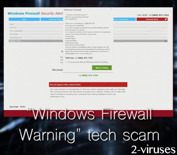 “Windows Firewall Warning Alert” Tech Scam How to remove (Jun, 2021) Dedicated