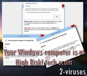 “Your Windows computer is at High Risk!” Tech scam