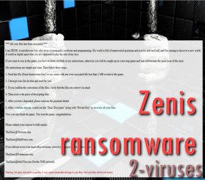 Zenis ransomware