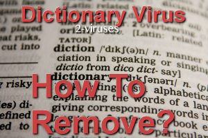 Dictionary Adware Virus