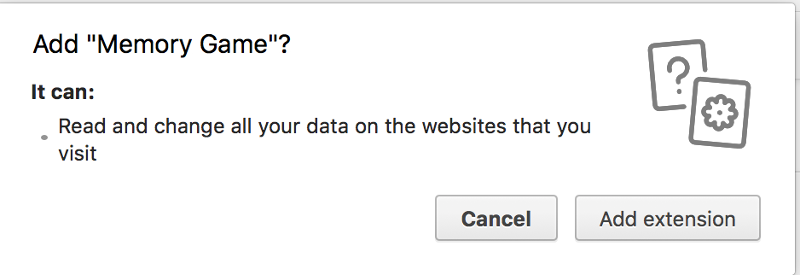 Memory game installation