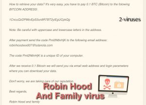 Robin Hood And Family virus