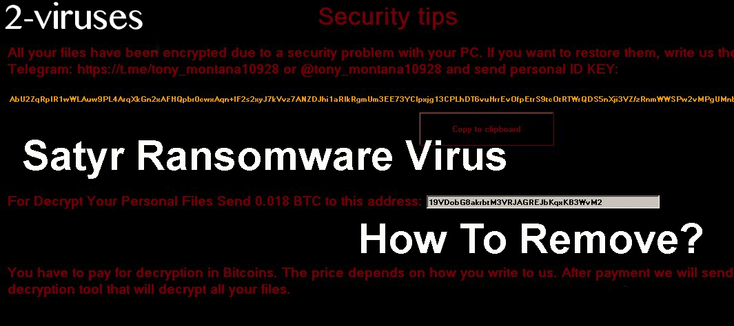 Satyr Ransomware Virus remove
