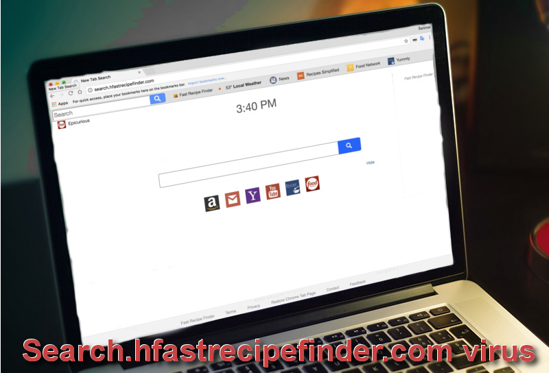 Search.hfastrecipefinder.com virus remove