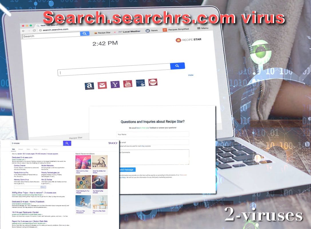 Recipe star browser hijacker virus