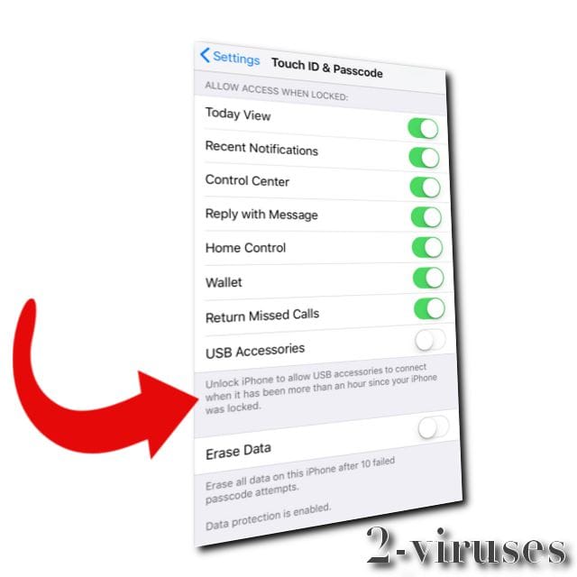 Apple's settings security