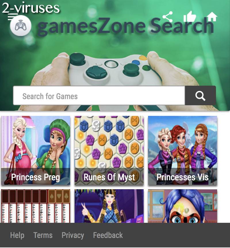 GamesZone search extension