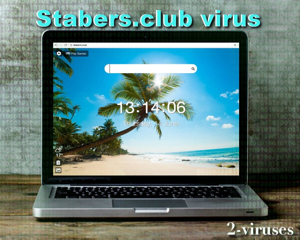 StabersClub browser hijacker homepage