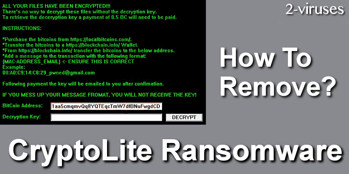 CryptoLite Ransomware remove