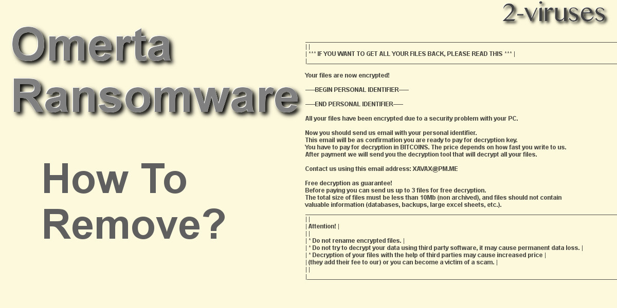Omerta ransomware remove