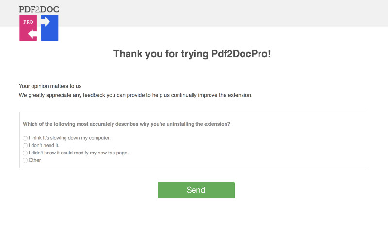 Pdf2DocPro removed