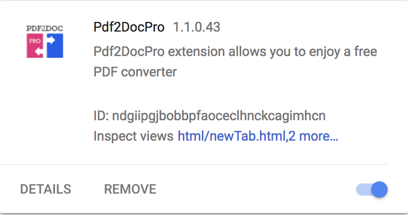Pdf2DocPro extension