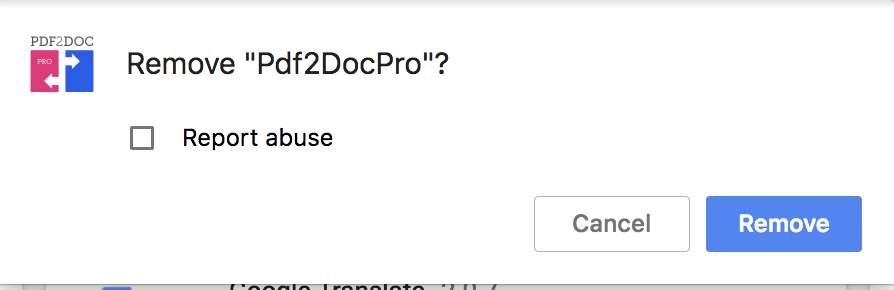 Pdf2DocPro remove