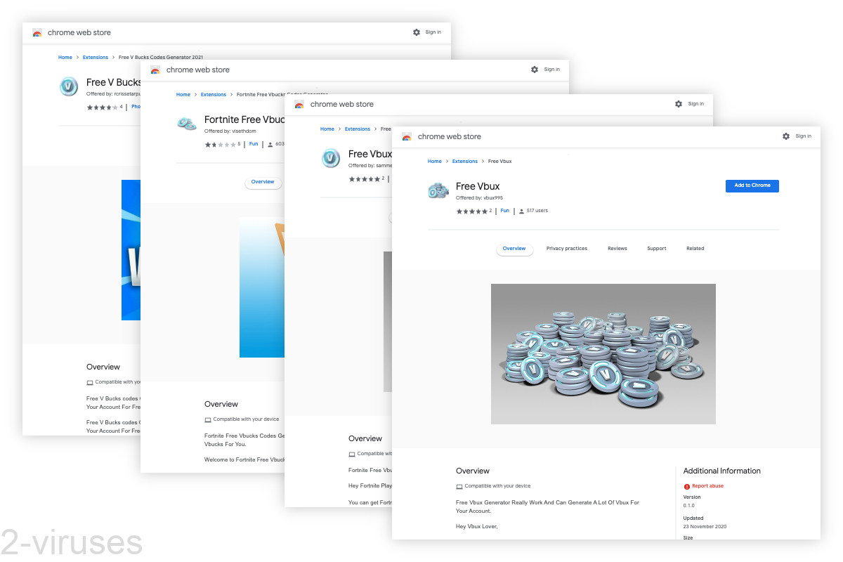 The Web Store is full of Fortnite Free Vbux extensions.