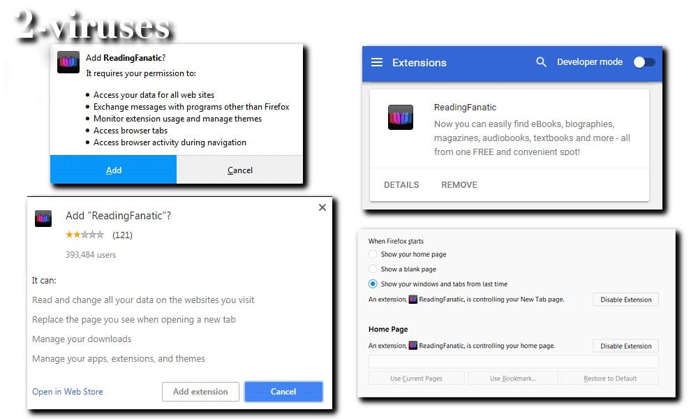 reading fanatic browser hijacker 