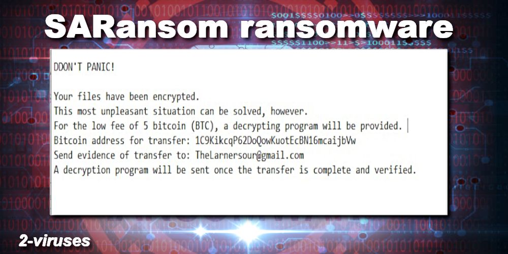 SARansom ransomware virus