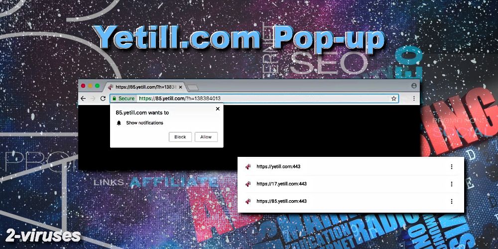 yetill.com redirecting pop-up virus