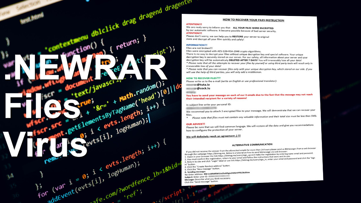 NEWRAR Files Virus removal