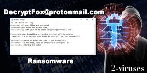 DecryptFox@protonmail.com virus