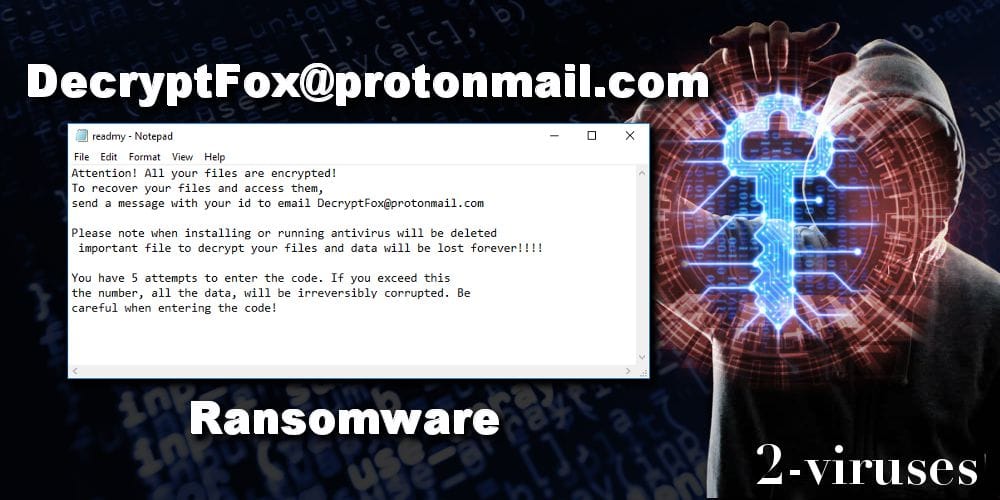 decryptfox@protonmail.com ransomware virus