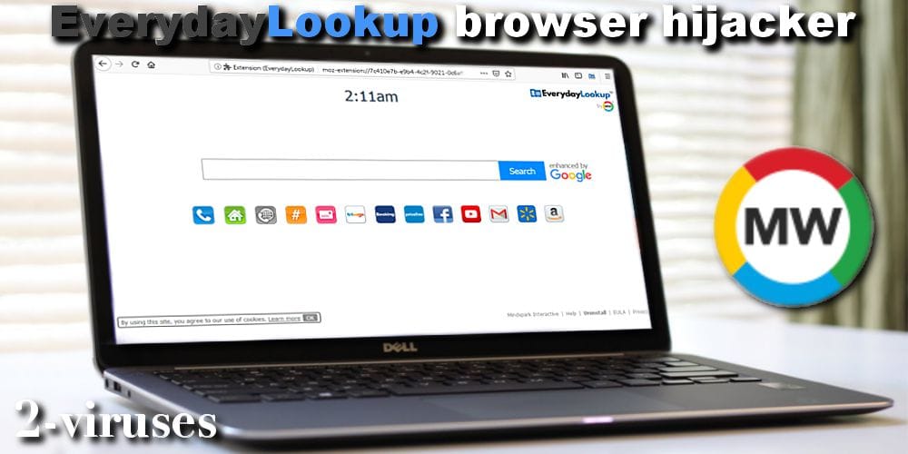 everydaylookup browser hijacker mindspark