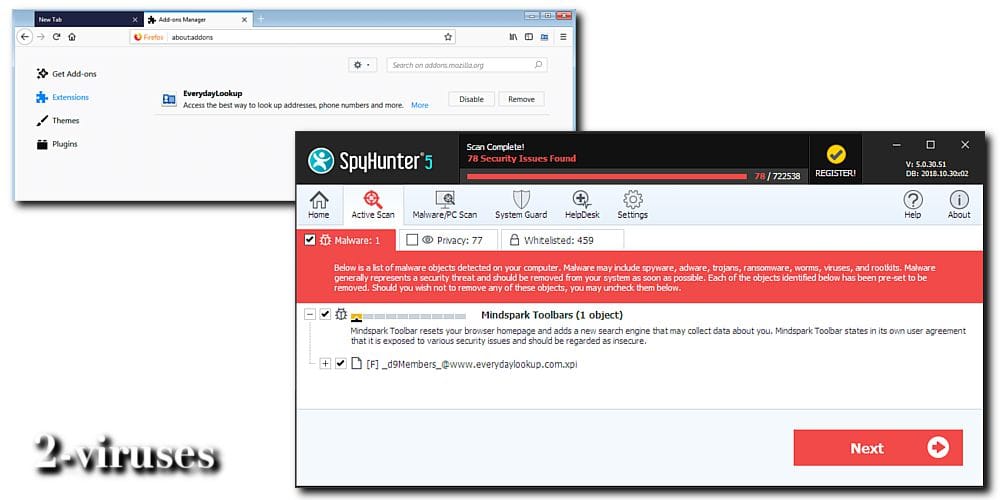 free.everydaylookup.com browser hijacker detection removal