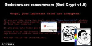 Godsomware (God Crypt v1.0) ransomware