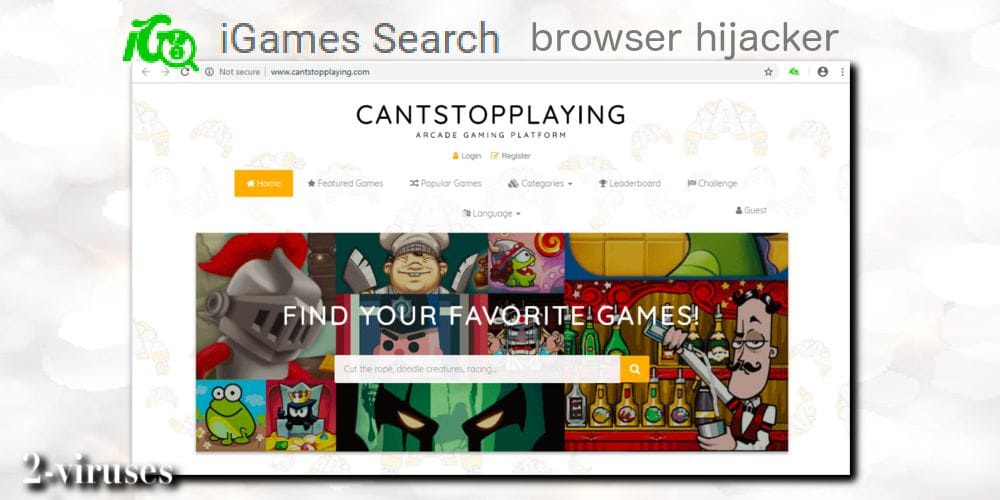 iGames search browser hijacker can't stop playing