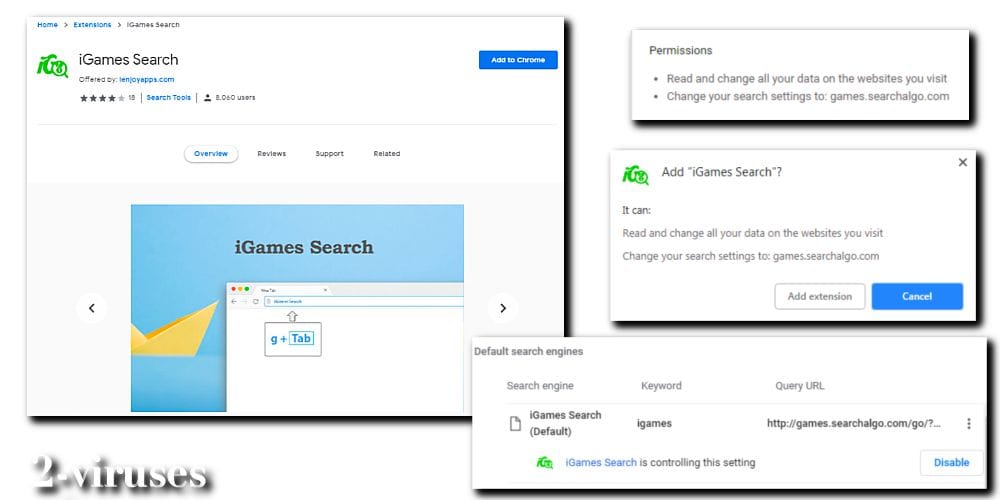 iGamessearch Chrome extension 