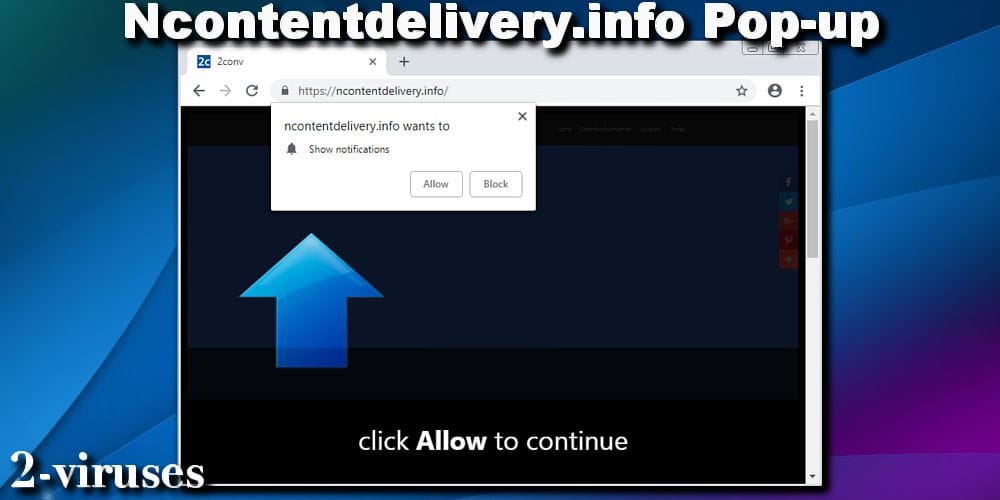 ncontentdelivery.info pop-up site
