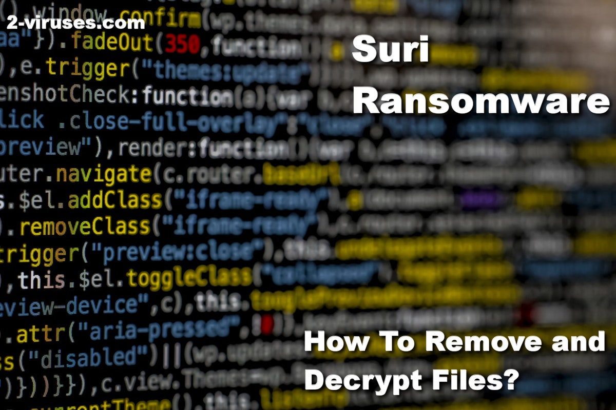 suri ransomware remove