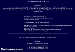 ArgusCryptor Virus