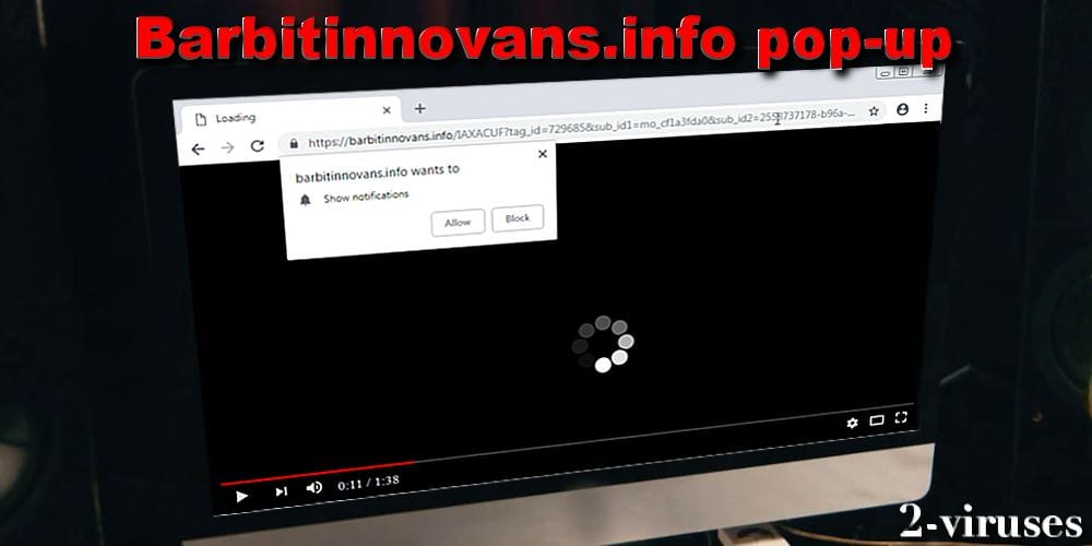Barbitinnovans.info pop-up browser virus