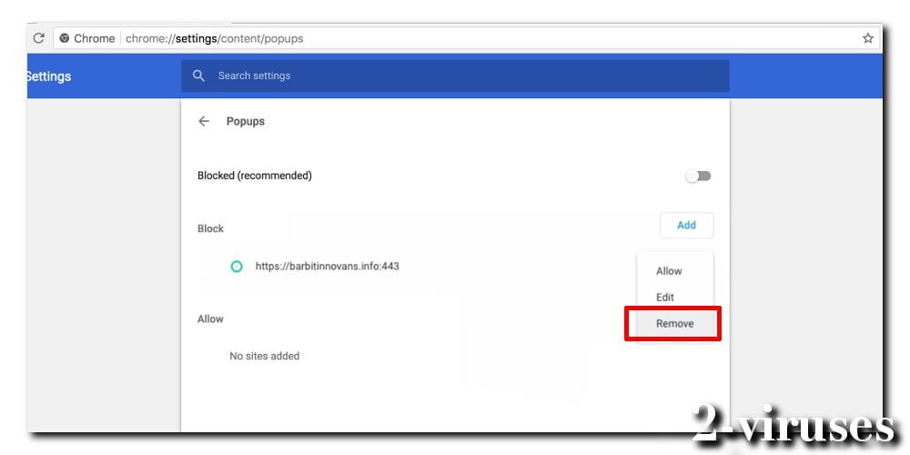 Barbitinnovans.info pop-up virus block