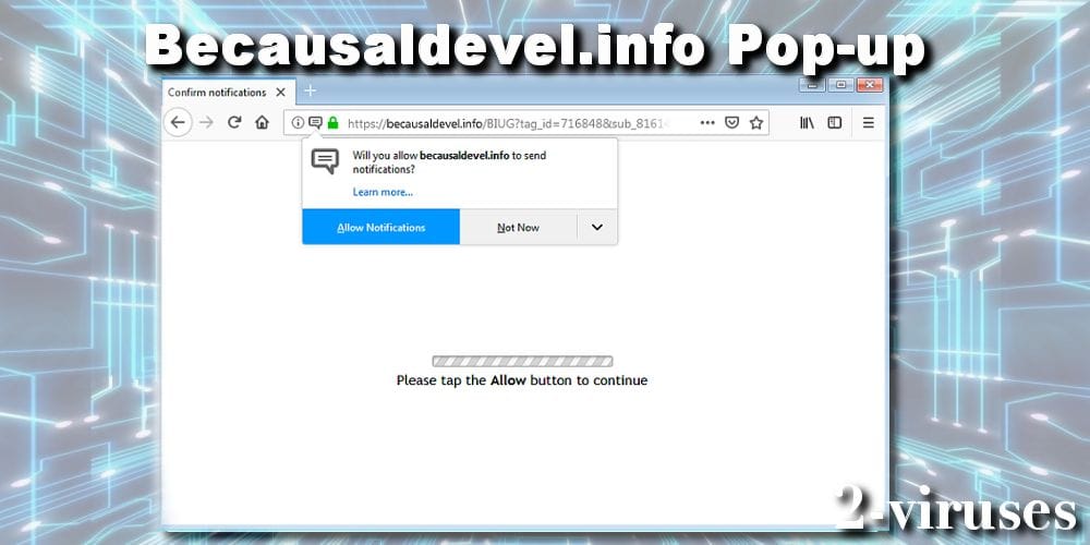 becausaldevel.info pop-up virus