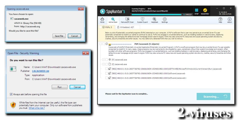 cacaoweb bin file