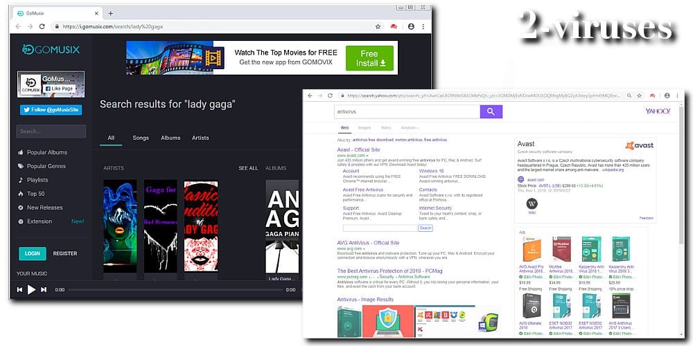i.gomusix.com browser redirect imusic search results yahoo