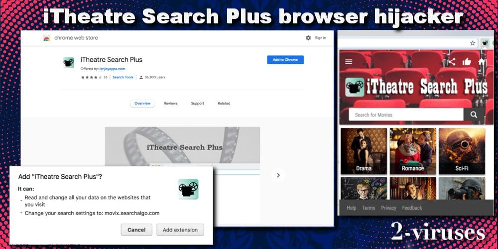 iTheatre Search Plus browser hijacker