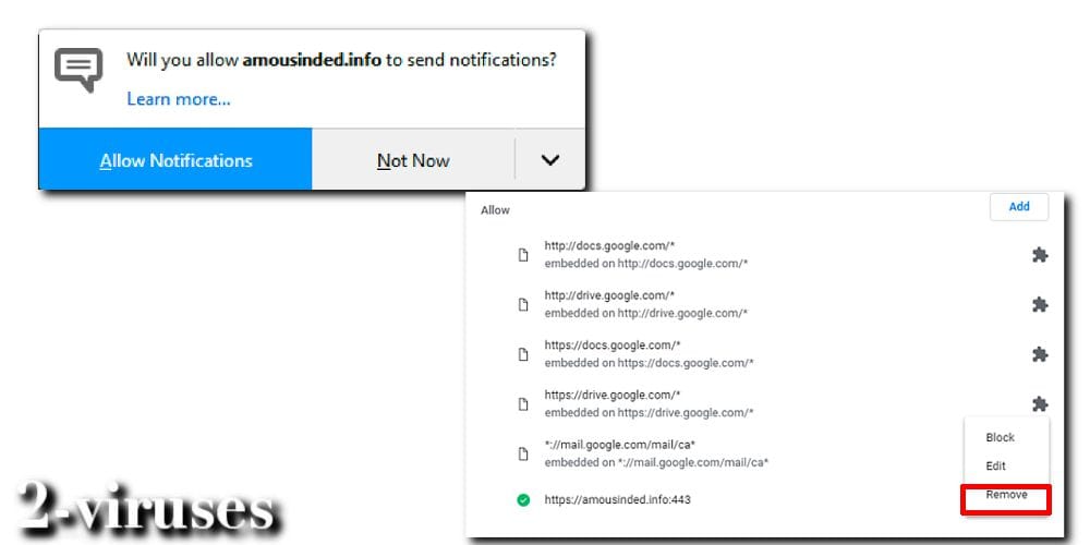 remove amousinded.info virus pop-ups