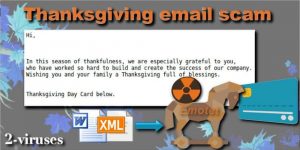 Thanksgiving email scam