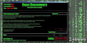 Vapor ransomware