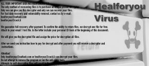 Healforyou Virus