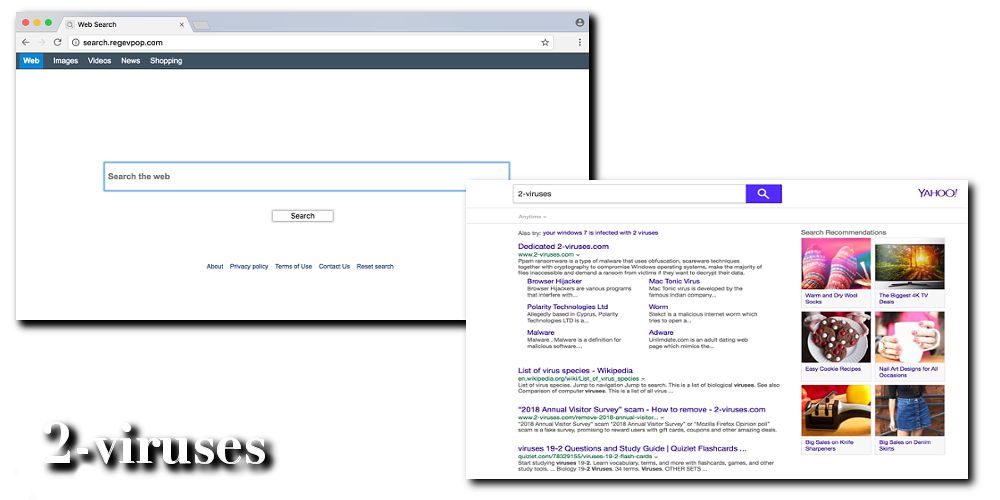 Search.regevpop.com search engine yahoo redirect