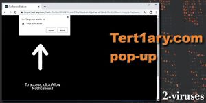 Tert1ary.com pop-up